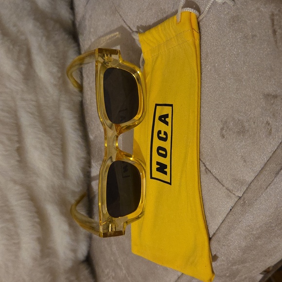 NOCA Yellow Sunglasses with Soft Bag main image 6